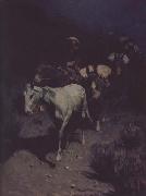 Frederic Remington The Bell Mare (mk43) oil on canvas
